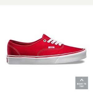 Red vans - men’s or woman’s